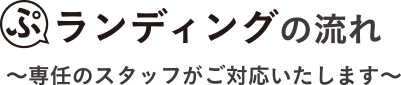 ぷランディングの流れ