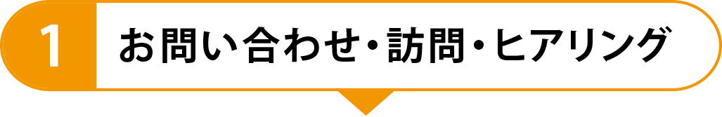 1　お問い合わせ・訪問・ヒアリング